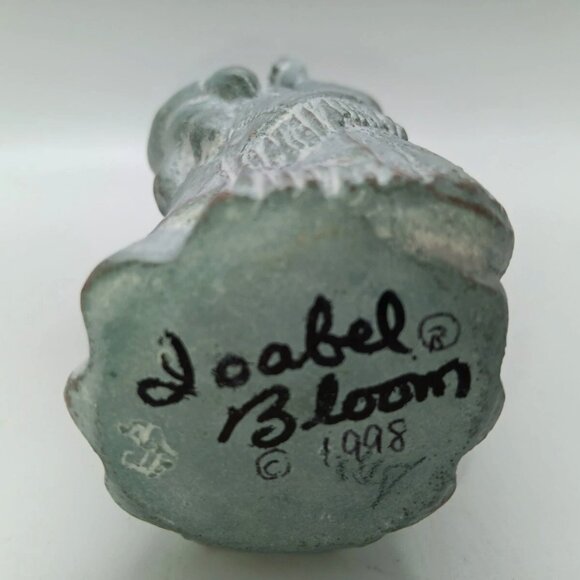 Isabel Bloom Angel With Teddy Bear Sucking Thumb 1998 Cement Art - Picture 6 of 9